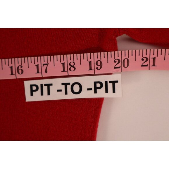 New York & Company Womens V-Neck Red Sweater Size L - Picture 7 of 12